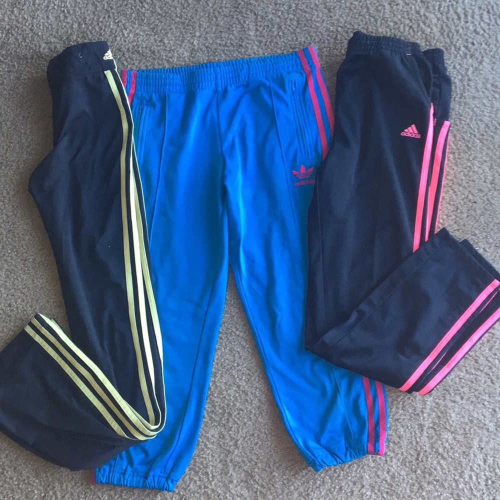 3 pairs of  Adidas joggers